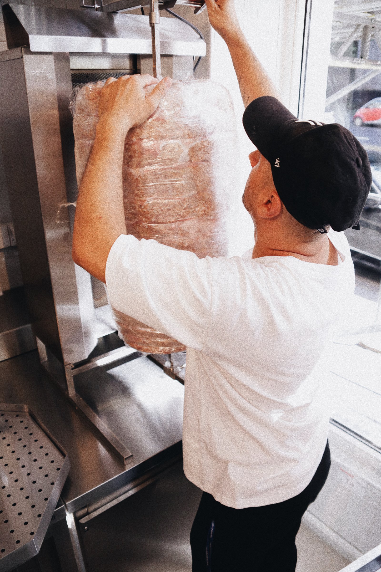 Aufhängen und Vorwärmen