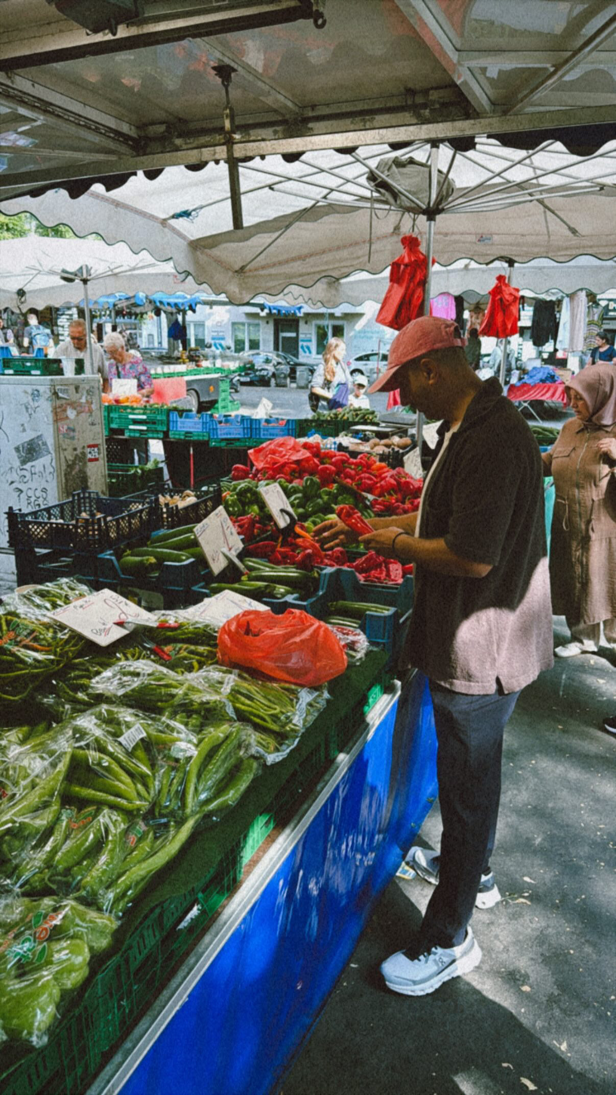 Frischer Einkauf am Markt